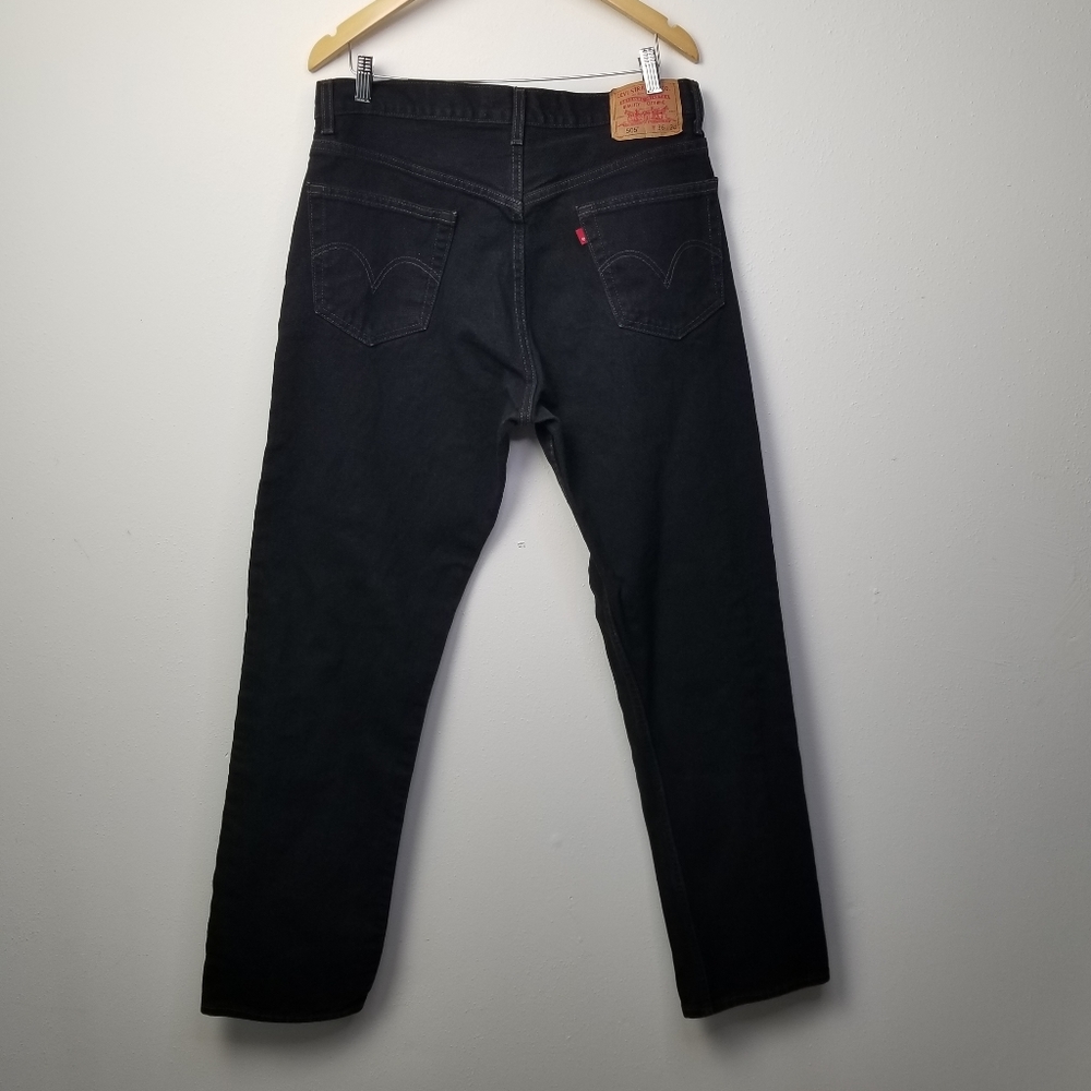 Levi's 505 Men's Black W36 L34 - Picture 5 of 11